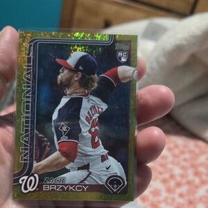 Topps Nationals Baseball Card with Green and Red Accents